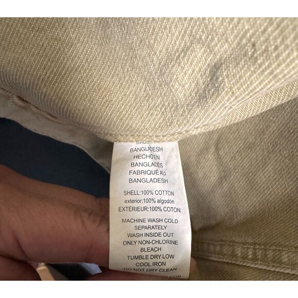 Michael Michael Kors Women's Khaki Denim Trucker Jacket Size Medium New Tags - Picture 7 of 14